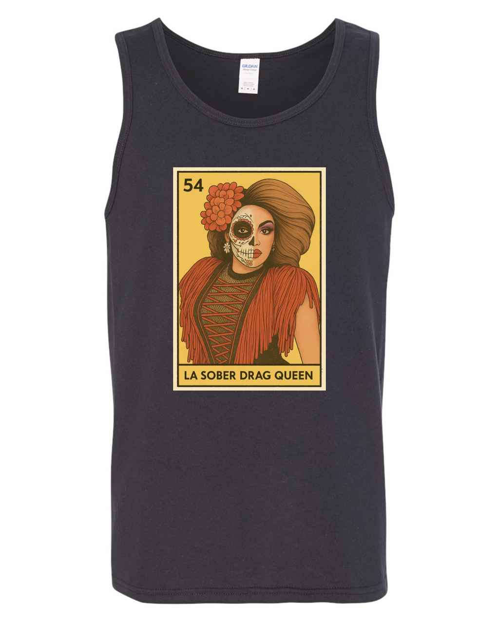 La Sober Drag Queen Tank Top – Lotería Collection 💃✨