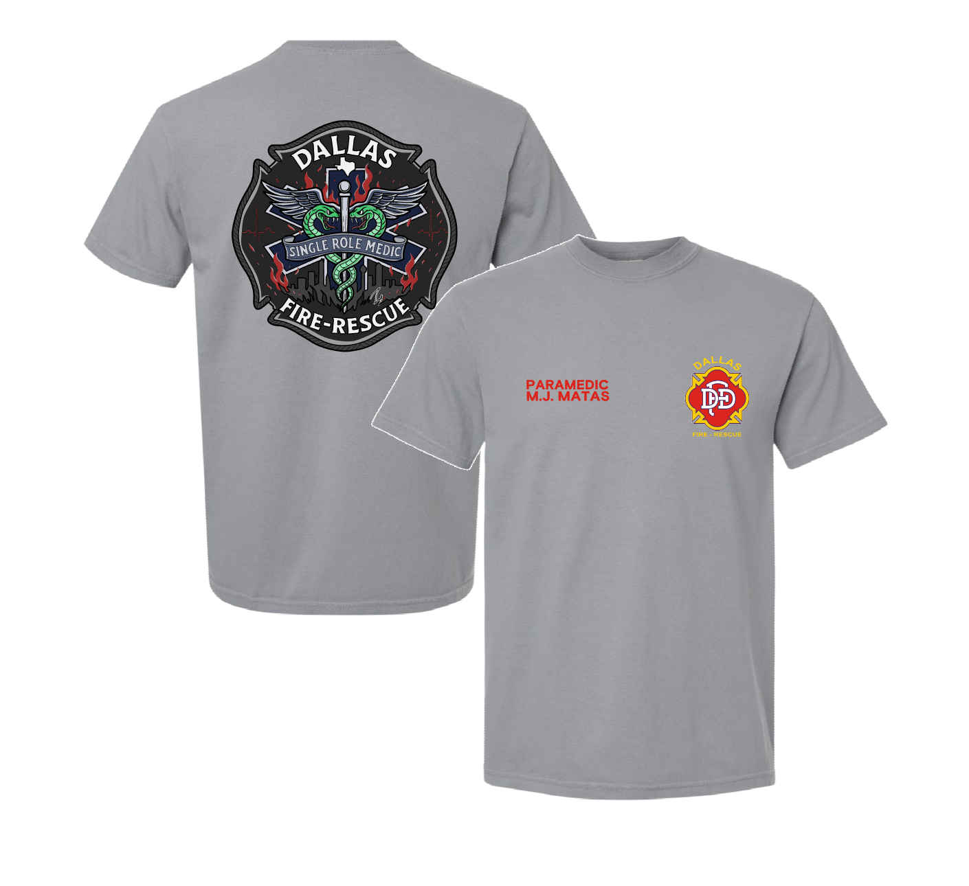 Dallas Fire & Rescue Comfort Colors Tee