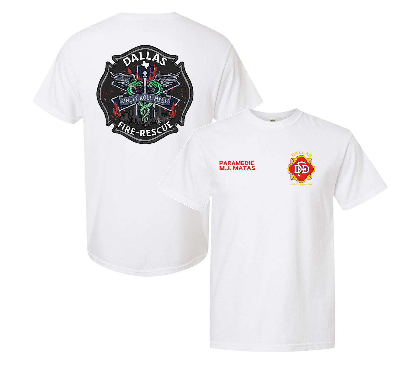 Dallas Fire & Rescue Comfort Colors Tee