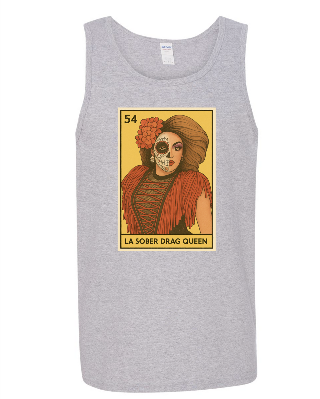 La Sober Drag Queen Tank Top – Lotería Collection 💃✨