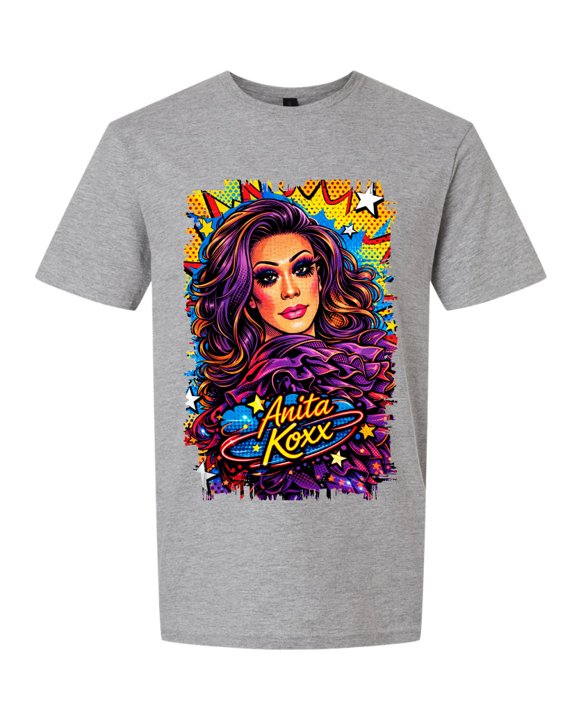 👑 Anita Koxx Pop Art Queen Softstyle Tee