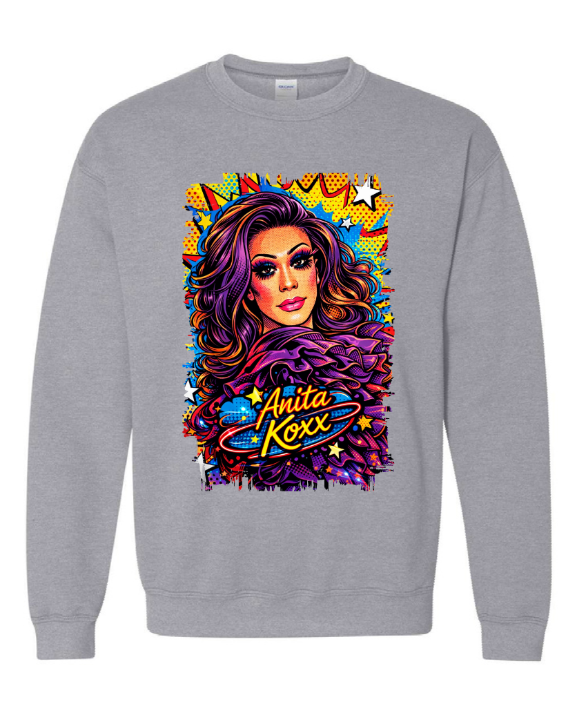 👑 Anita Koxx Pop Art Queen Sweatshirt
