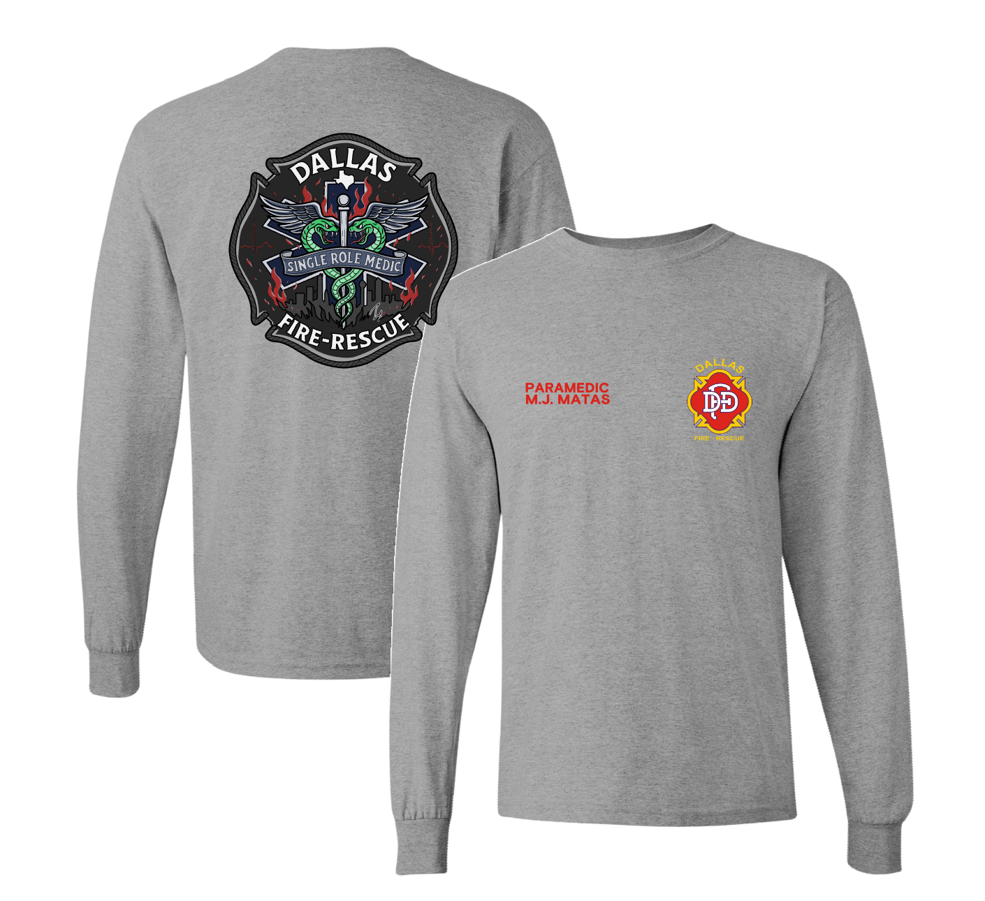 Dallas Fire & Rescue Long Sleeve Tee
