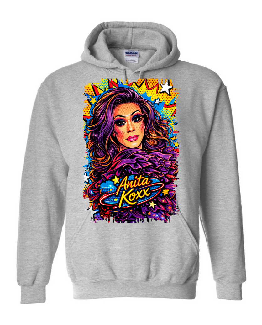 👑 Anita Koxx Pop Art Queen Hoodie