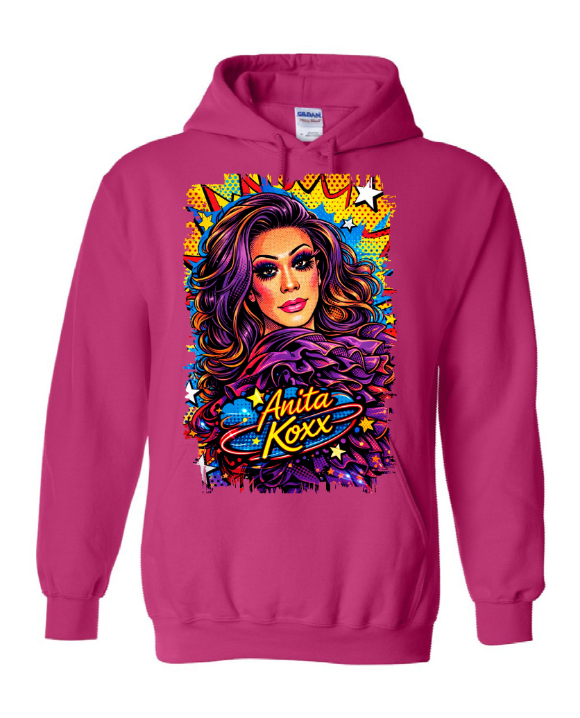 👑 Anita Koxx Pop Art Queen Hoodie