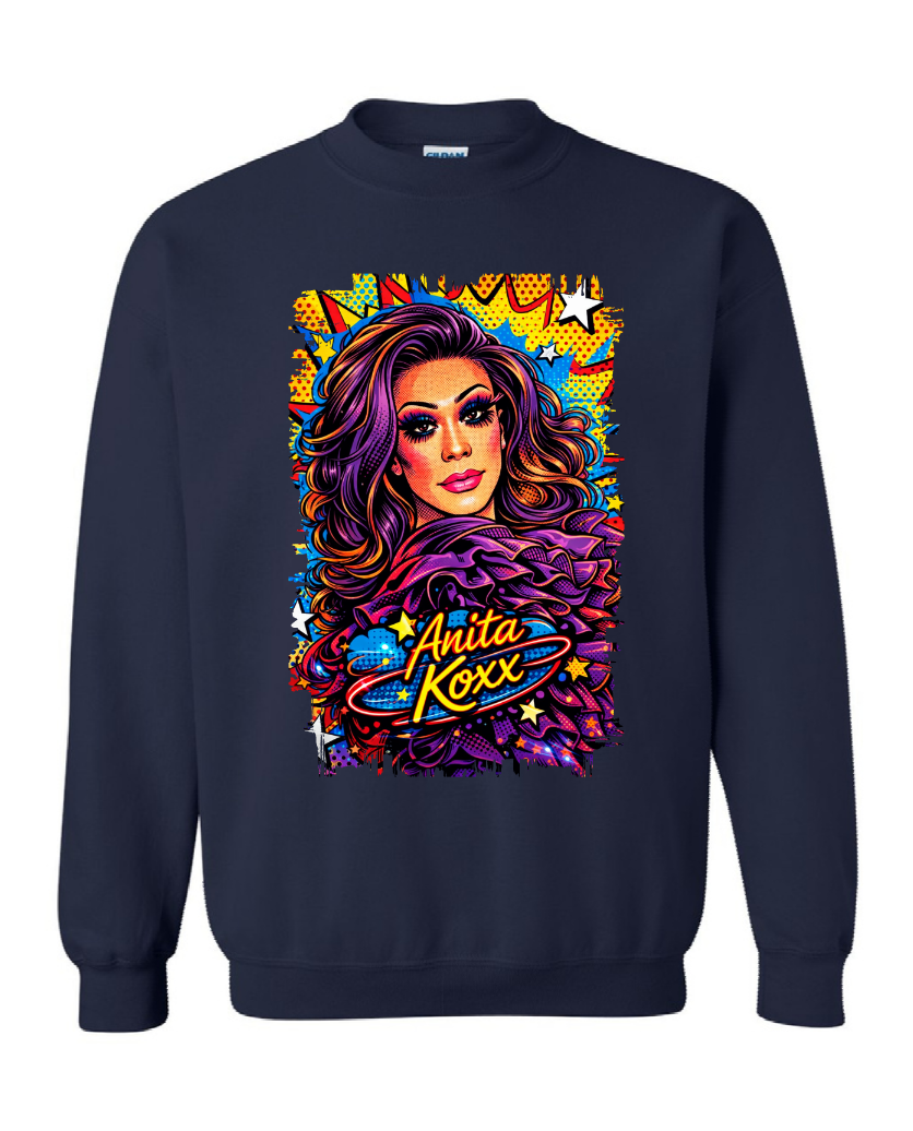 👑 Anita Koxx Pop Art Queen Sweatshirt