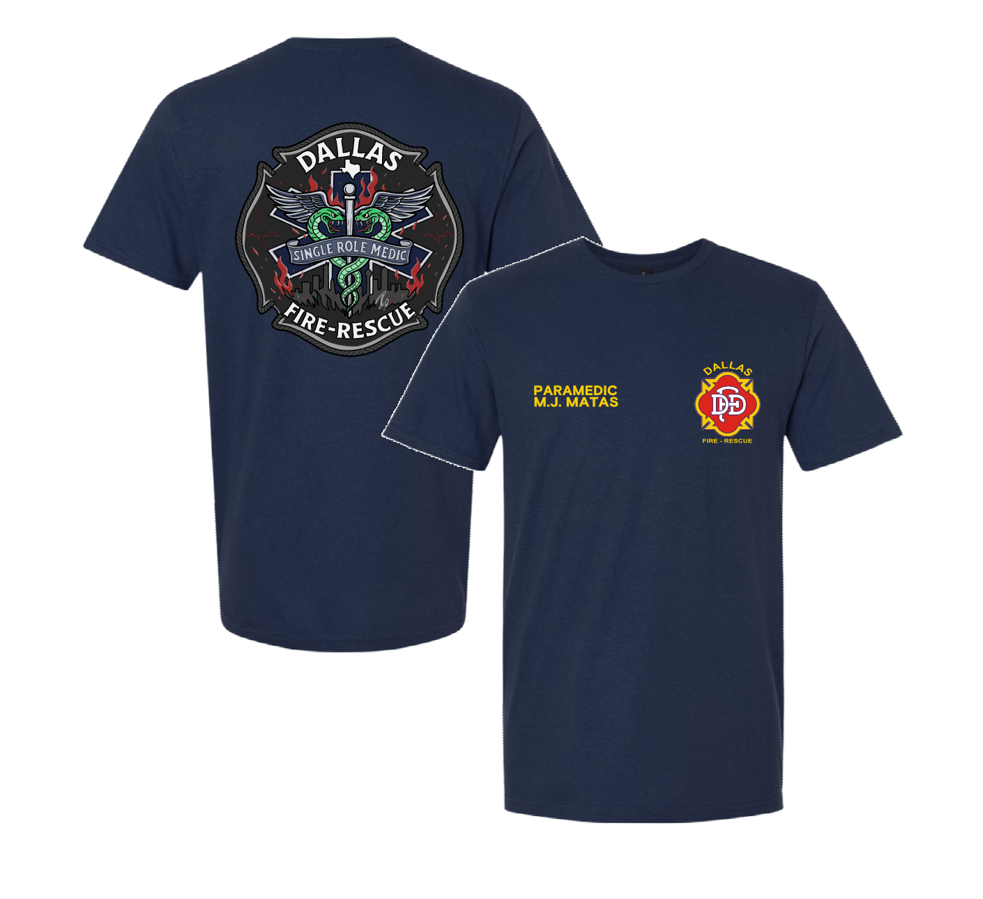 Dallas Fire & Rescue Comfort Colors Tee