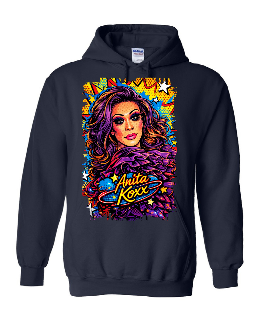 👑 Anita Koxx Pop Art Queen Hoodie