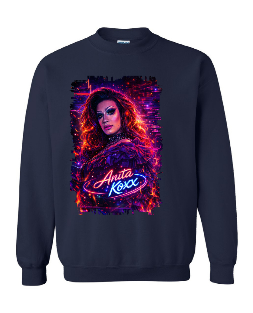👑 Anita Koxx Neon Queen Sweatshirt