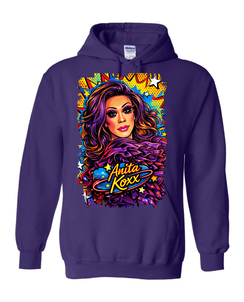 👑 Anita Koxx Pop Art Queen Hoodie