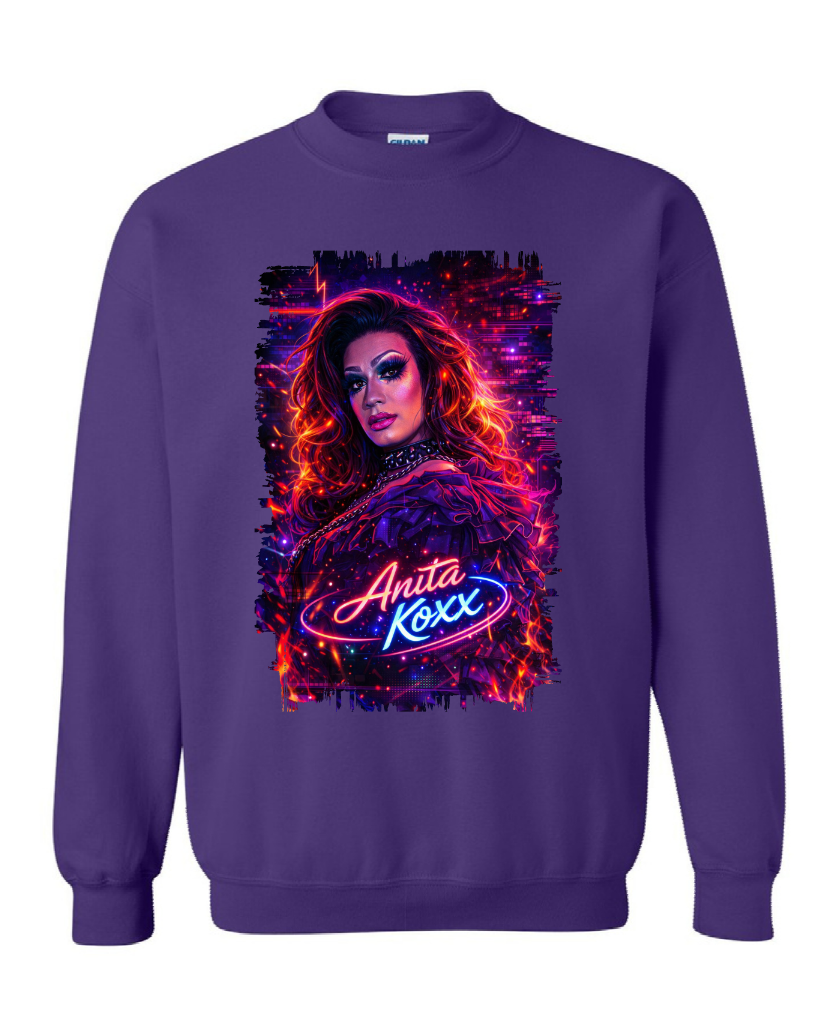 👑 Anita Koxx Neon Queen Sweatshirt