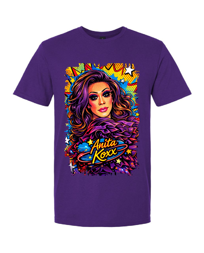 👑 Anita Koxx Pop Art Queen Softstyle Tee