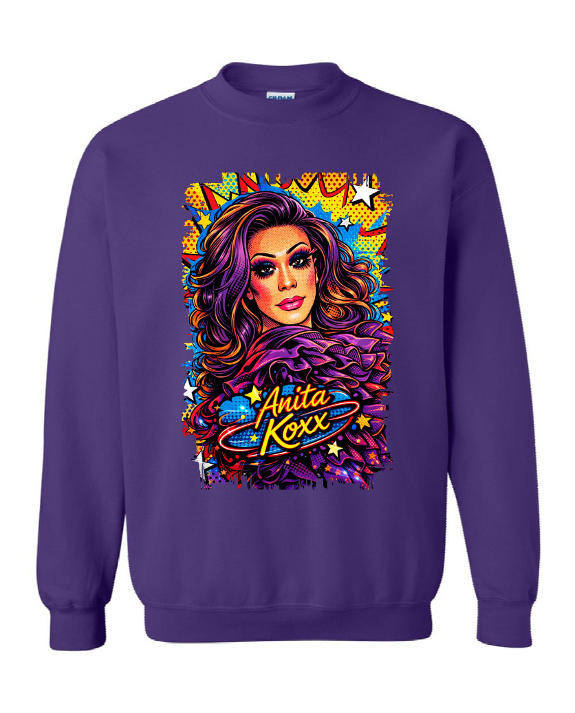 👑 Anita Koxx Pop Art Queen Sweatshirt