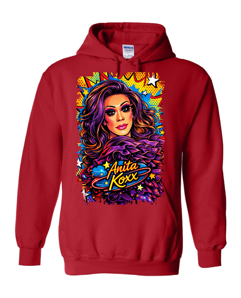 👑 Anita Koxx Pop Art Queen Hoodie