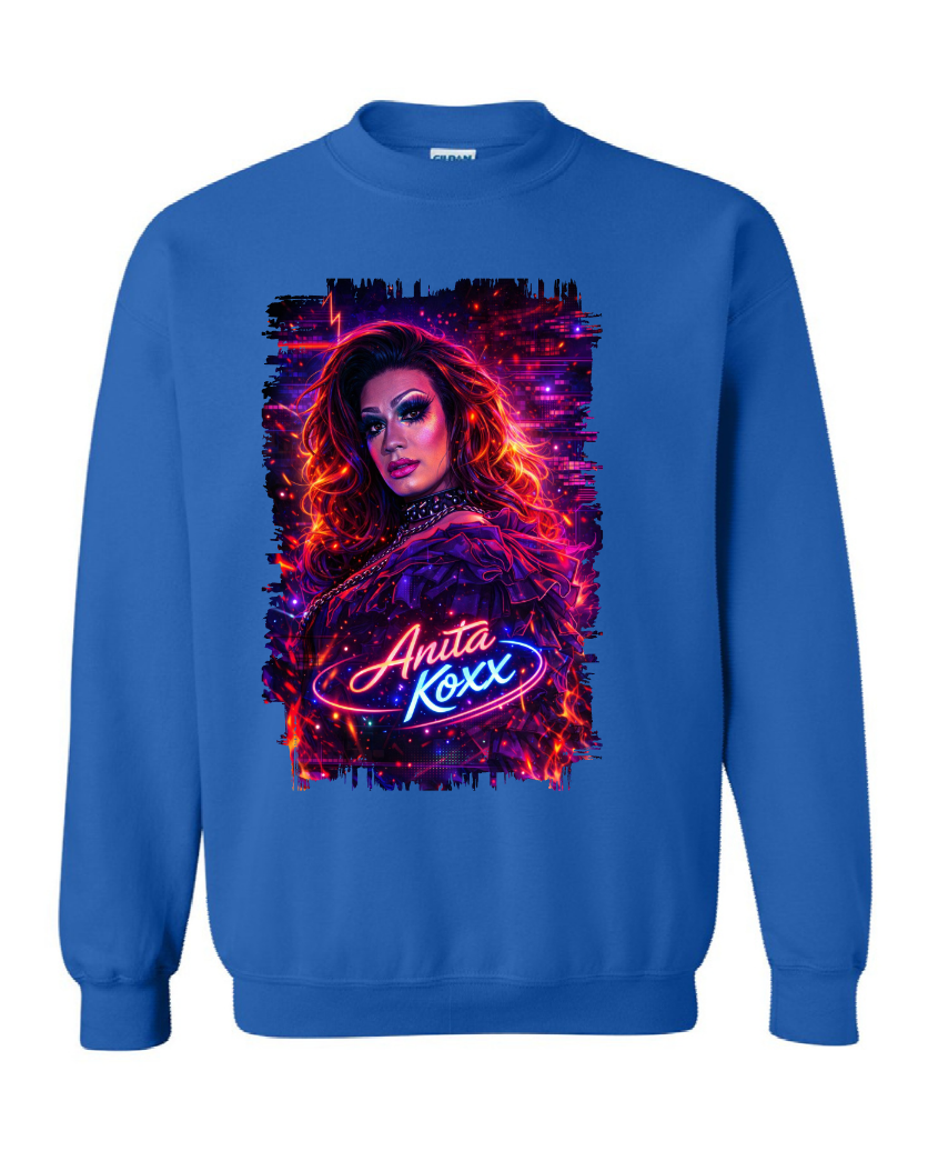 👑 Anita Koxx Neon Queen Sweatshirt