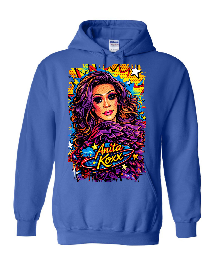 👑 Anita Koxx Pop Art Queen Hoodie