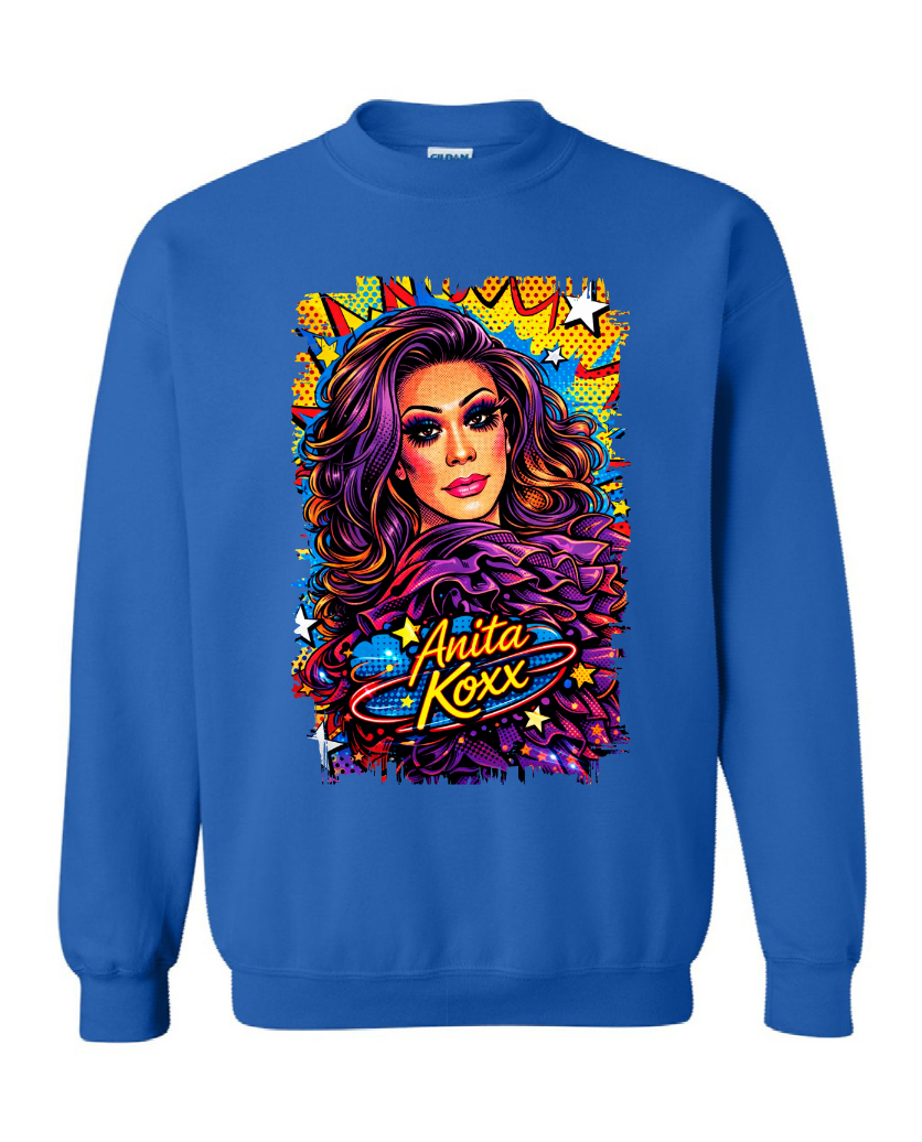👑 Anita Koxx Pop Art Queen Sweatshirt