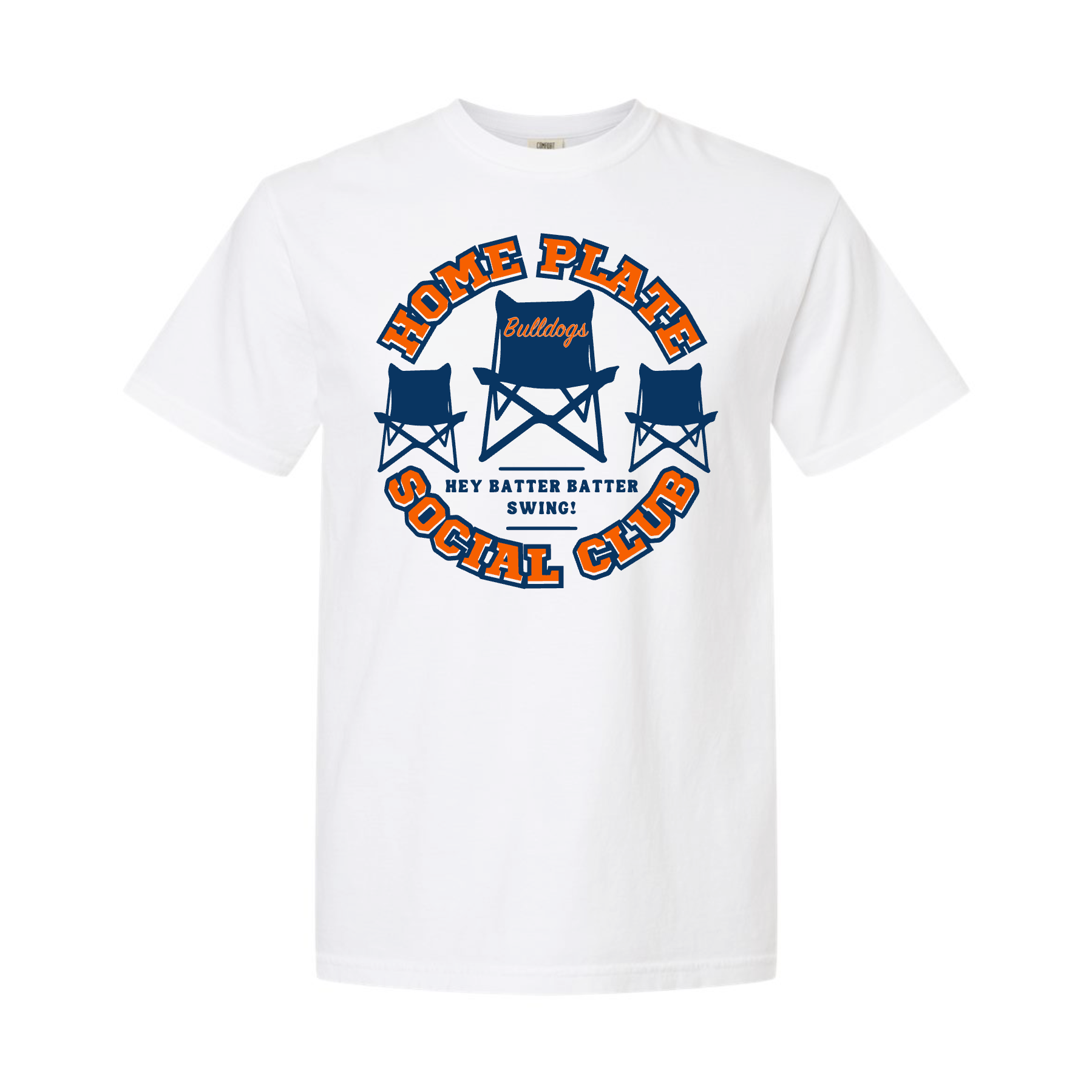 McKinney North Home Plate Social Club Dad Comfort Colors Tee