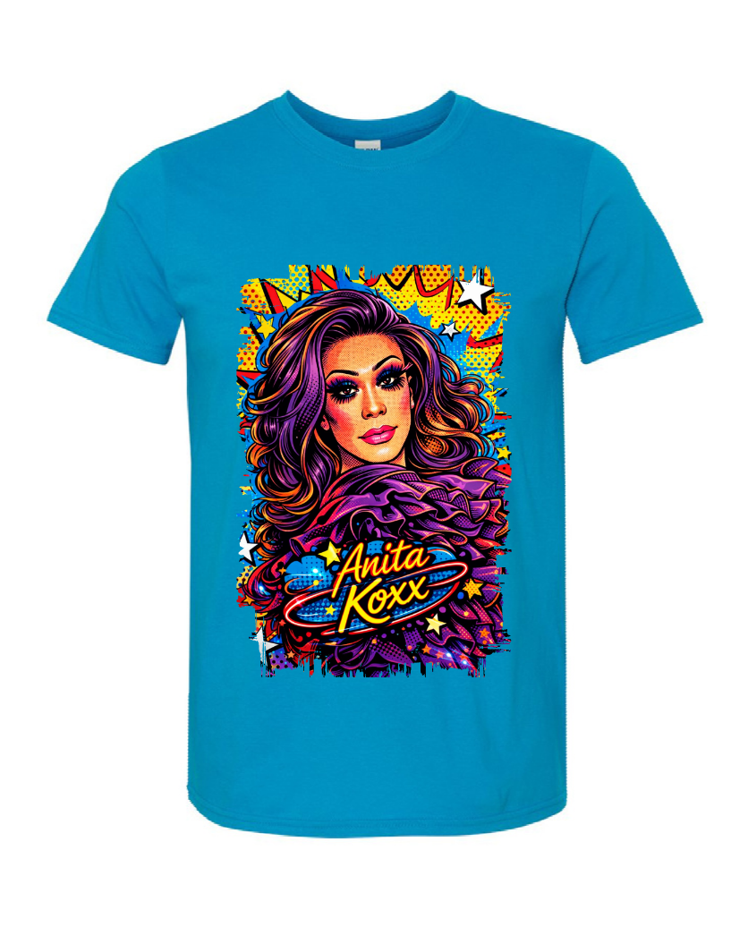 👑 Anita Koxx Pop Art Queen Softstyle Tee