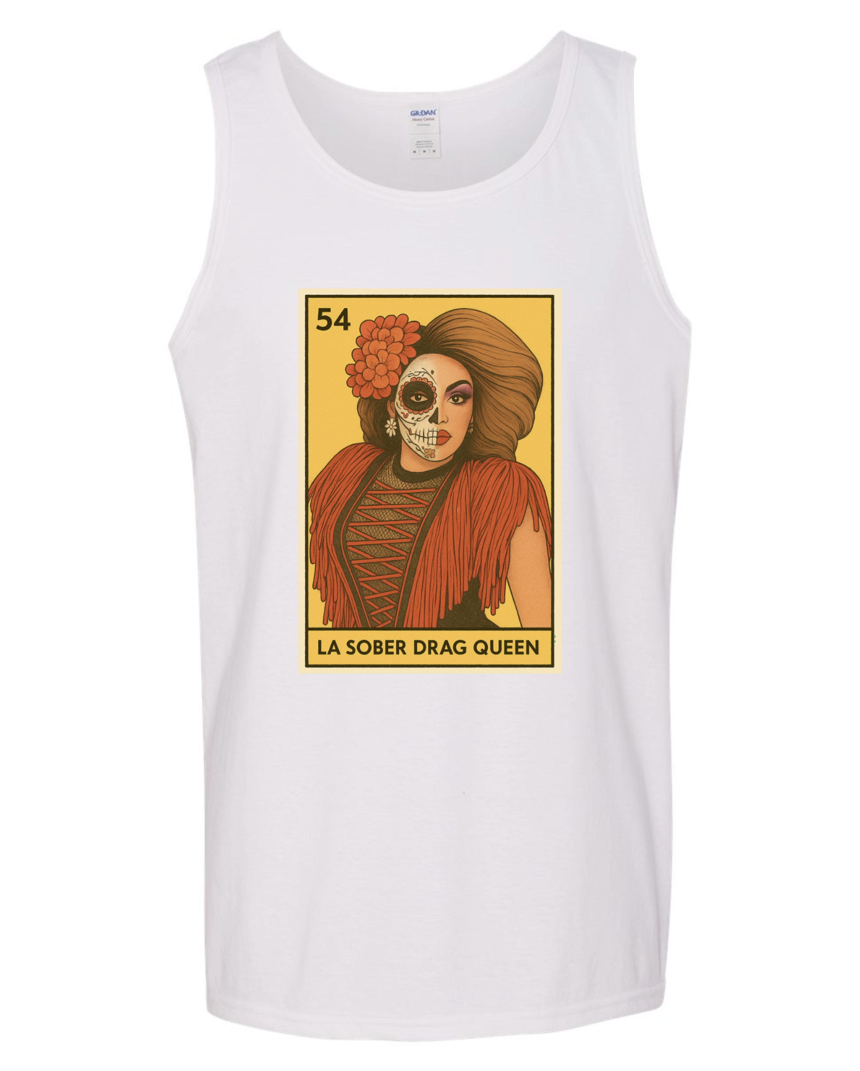 La Sober Drag Queen Tank Top – Lotería Collection 💃✨