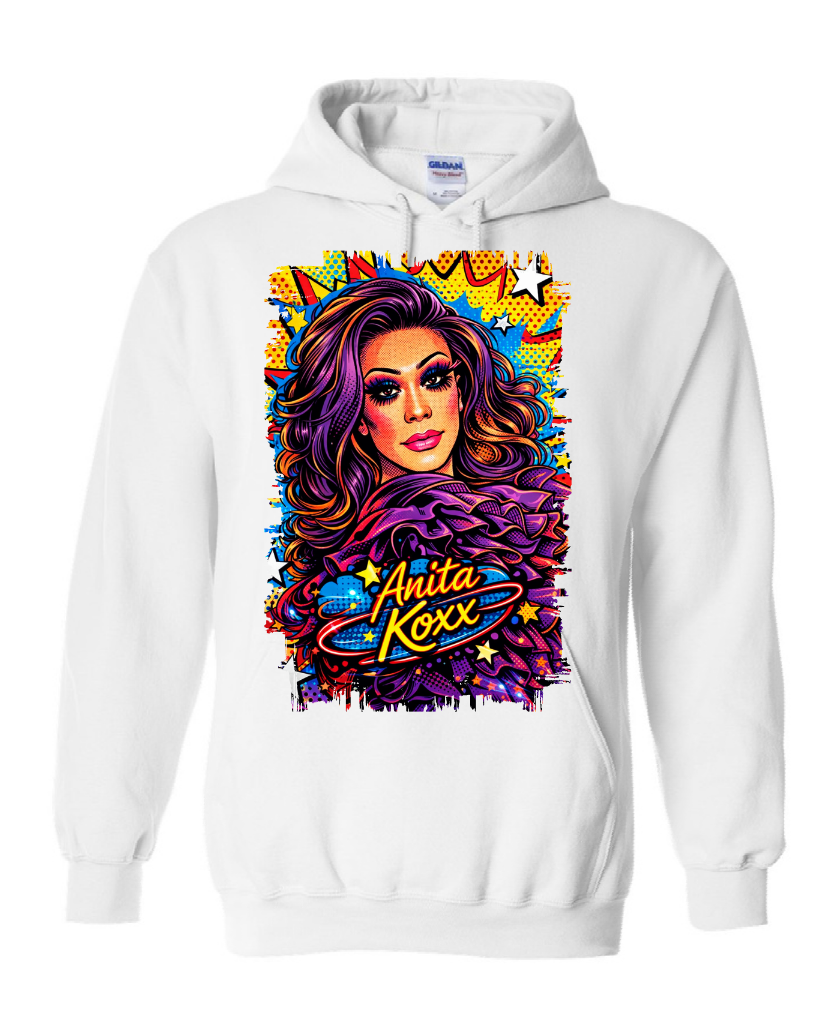 👑 Anita Koxx Pop Art Queen Hoodie