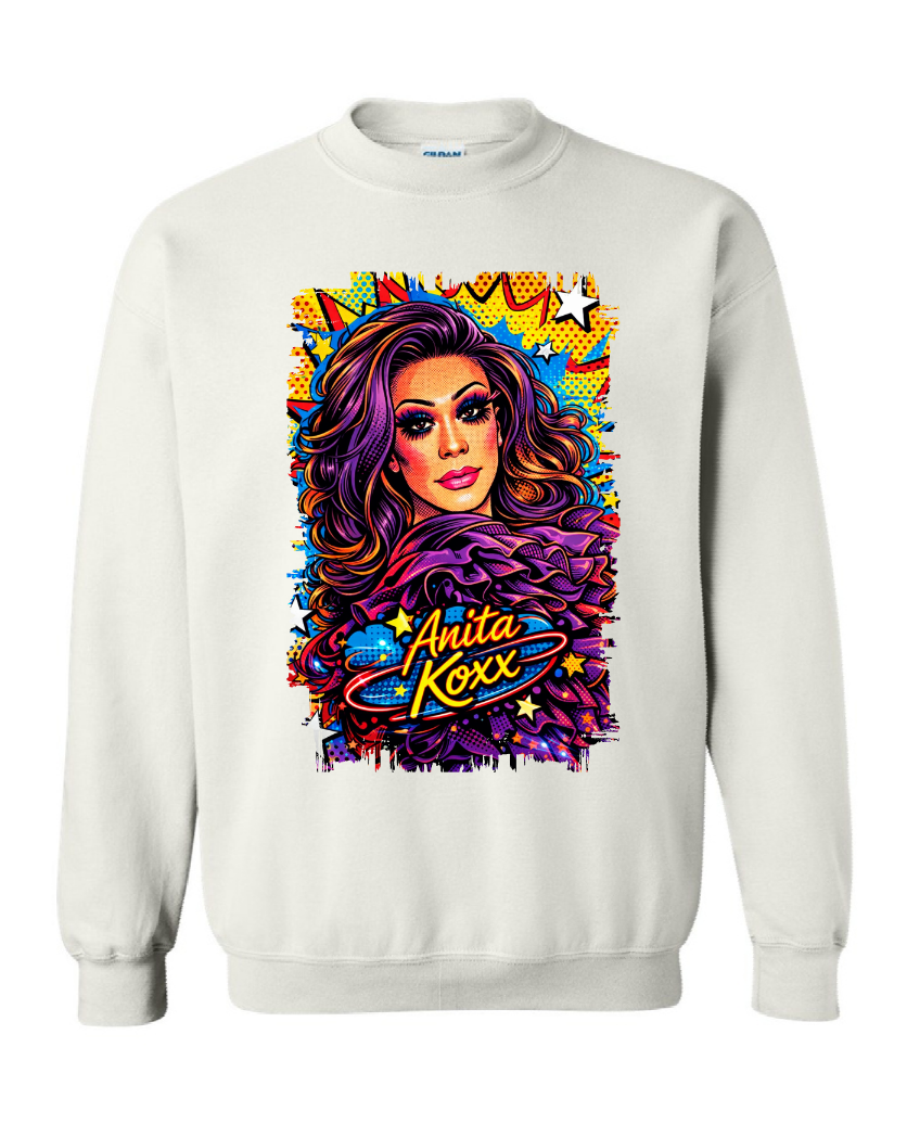 👑 Anita Koxx Pop Art Queen Sweatshirt