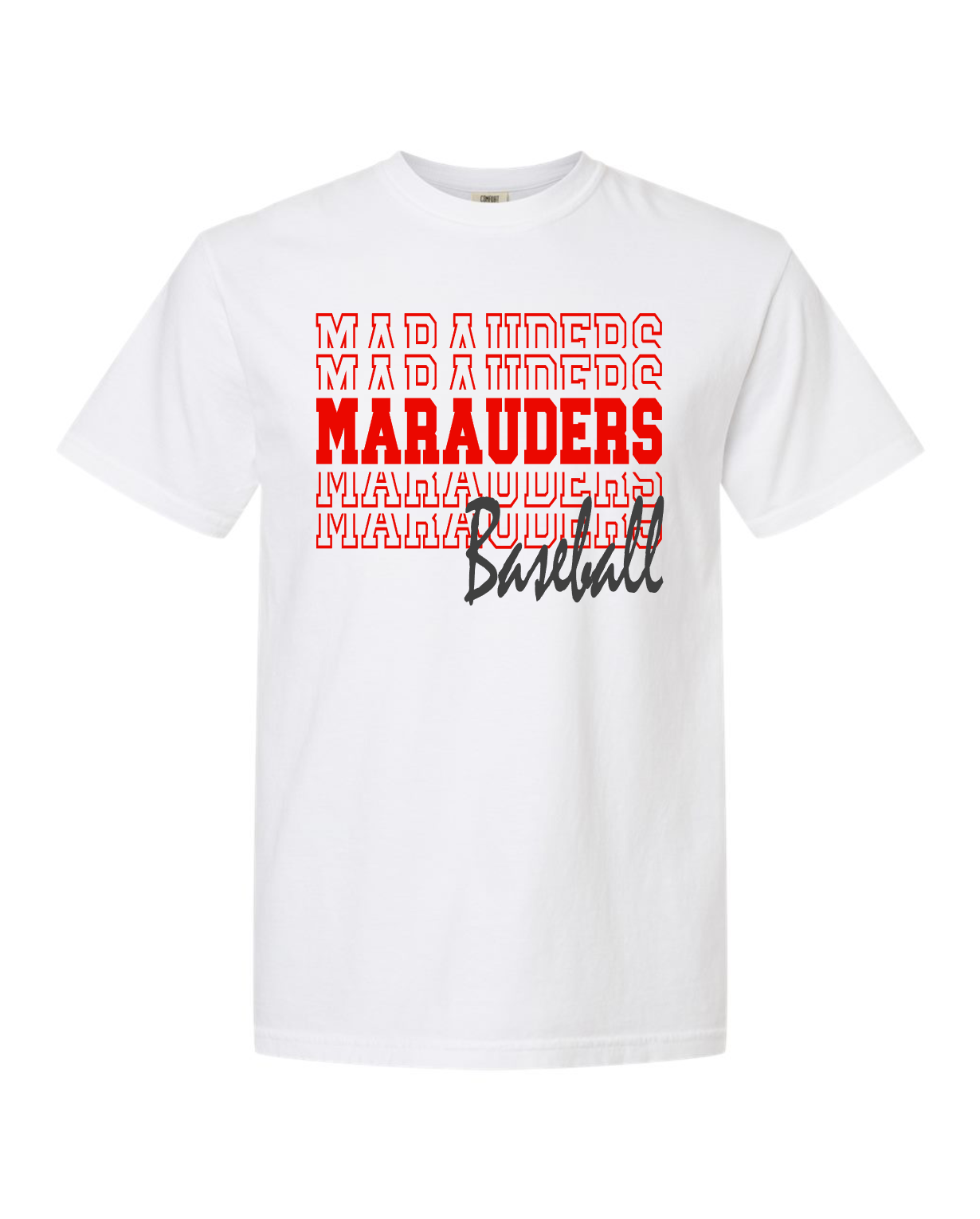 Marauders Stacked Comfort Colors Tee